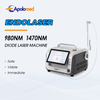 Endolaser con macchina per lipolisi per terapia vascolare laser in fibra 980+1470nm