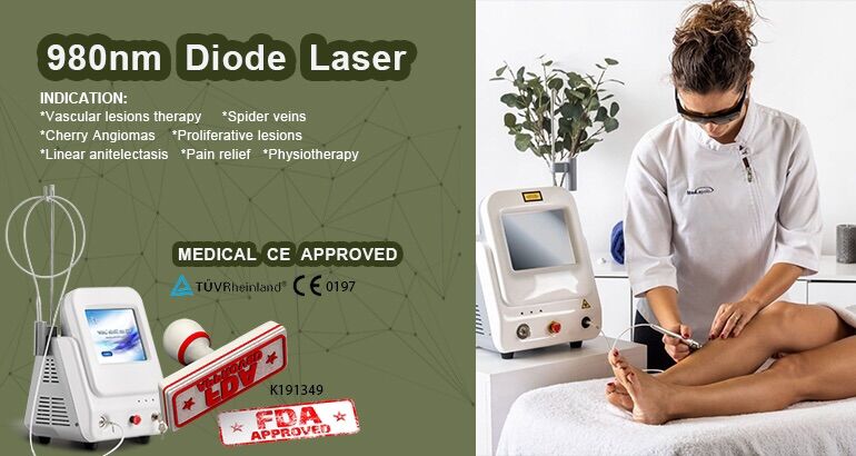 Dispositivo per la rimozione vascolare con laser a diodi 980nm