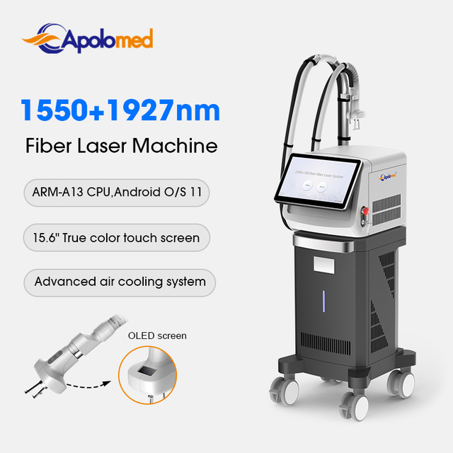 Apparecchiatura laser a fibra a doppia onda 1550 nm + 1927 nm