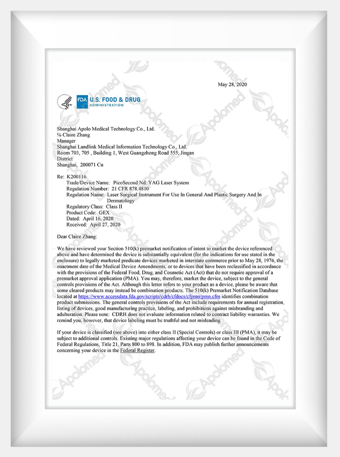 Eccellenza certificata nel laser a picosecondi