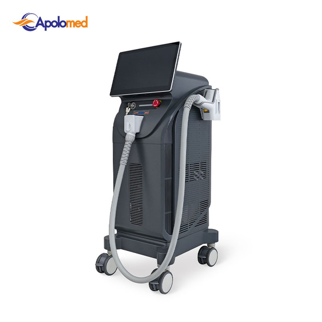 Apparecchiatura laser a diodi a 3 lunghezze d'onda approvata dalla FDA per la depilazione laser permanente verticale