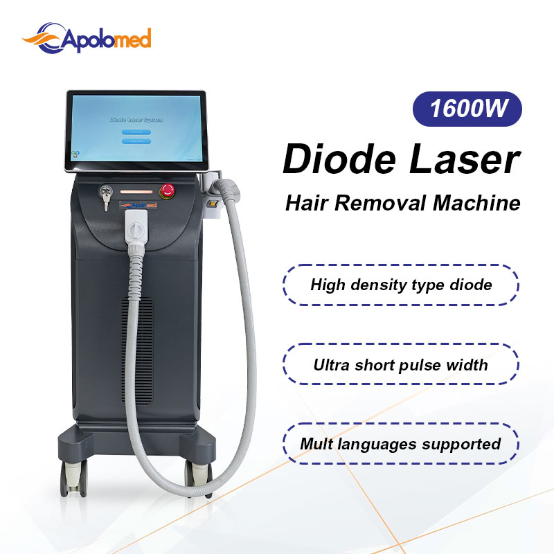 Apparecchiatura laser a diodi a 3 lunghezze d'onda approvata dalla FDA per la depilazione laser permanente verticale