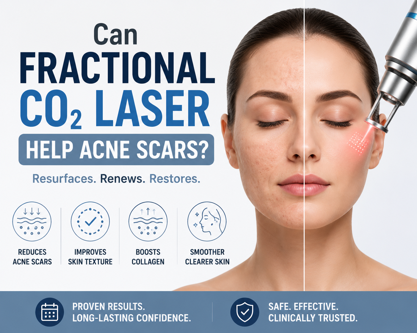 Il laser CO2 frazionato può aiutare le cicatrici da acne?