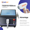 Depilazione laser a diodi portatile Tuv medical Approvato CE e USA FDA 
